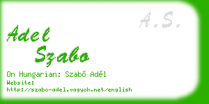 adel szabo business card
